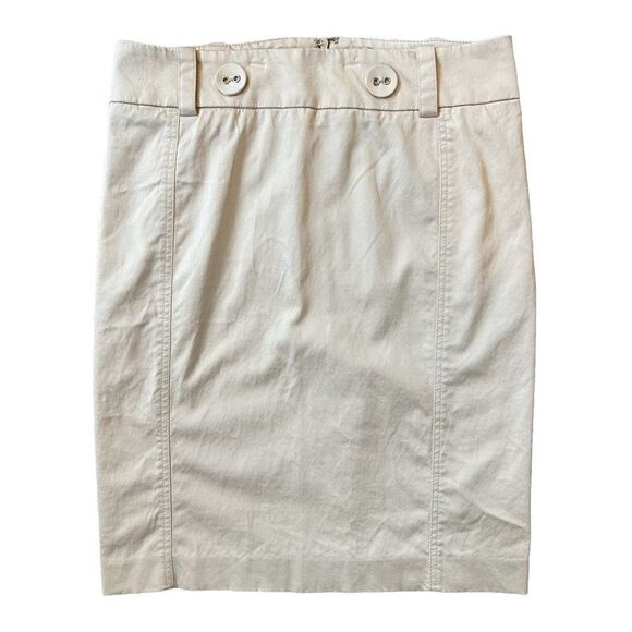 Bebe Pencil Mini Skirt Tan Women’s Size 6 - Picture 1 of 4